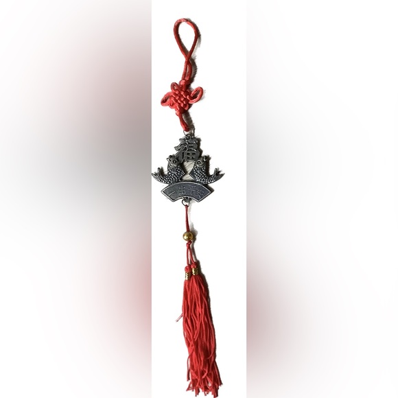 New Vintage FENG SHUI hanging double fish + good luck - Picture 3 of 8